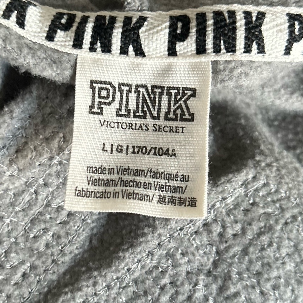 PINK VICTORIAS SECRET SEQUINS ZIP UP HOODIE - Picture 4 of 4